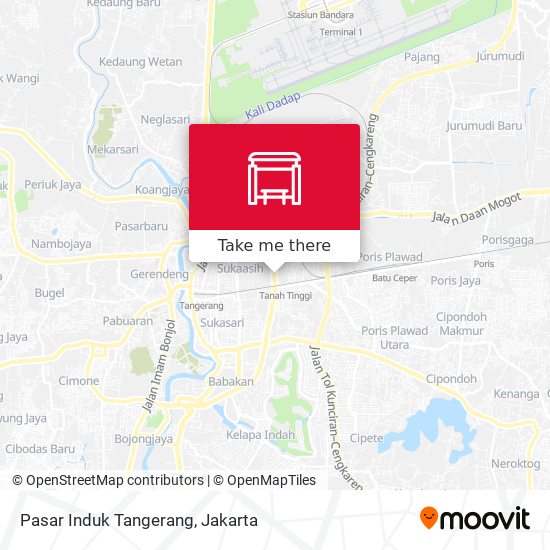 Pasar Induk Tangerang map