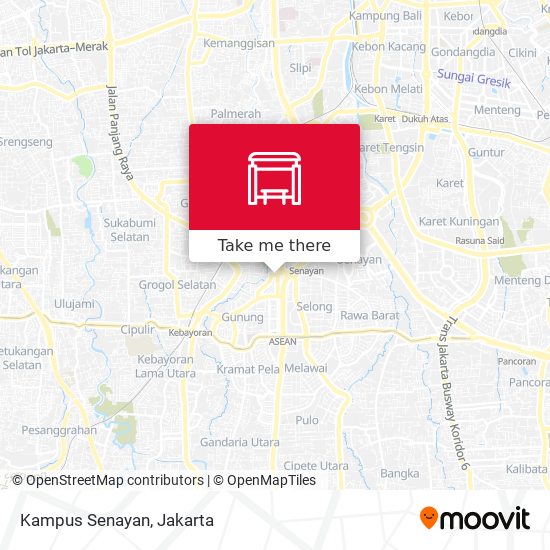 Kampus Senayan map