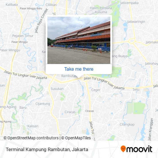 Terminal Kampung Rambutan map