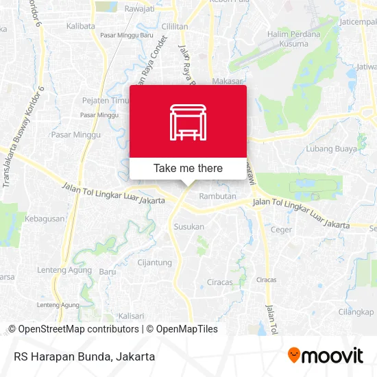 RS Harapan Bunda map