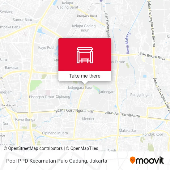 Pool PPD Kecamatan Pulo Gadung map