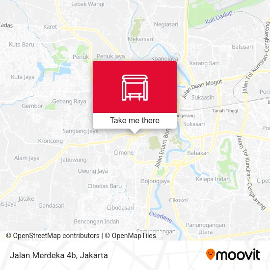 Jalan Merdeka 4b map