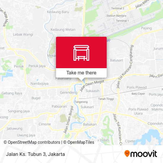 Jalan Ks. Tubun 3 map