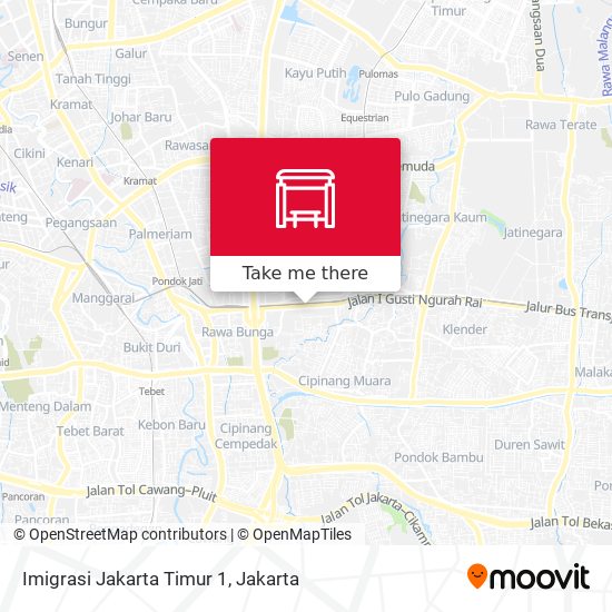 Imigrasi Jakarta Timur 1 map