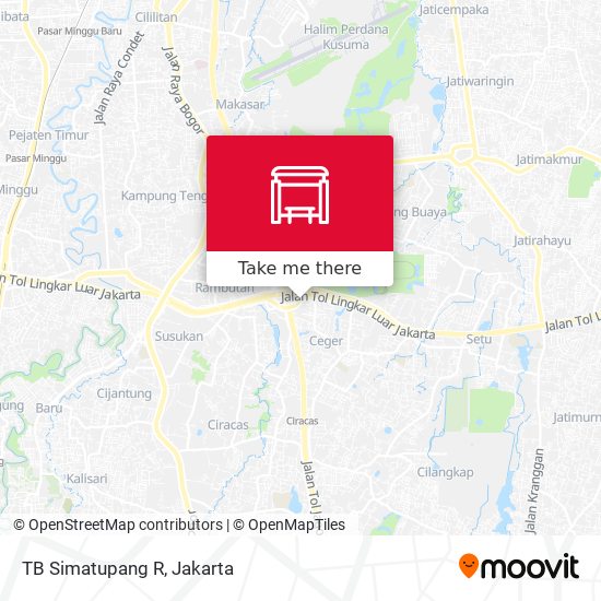 TB Simatupang R map