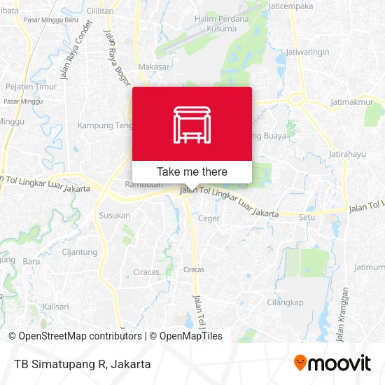 TB Simatupang R map