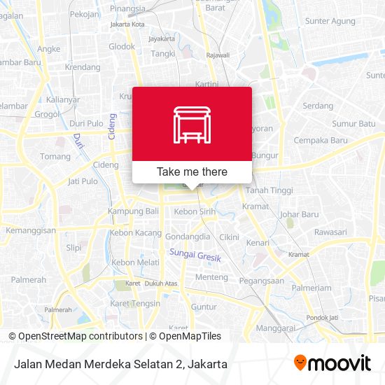 Jalan Medan Merdeka Selatan 2 map