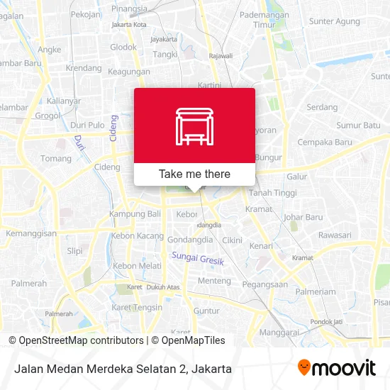 Jalan Medan Merdeka Selatan 2 map