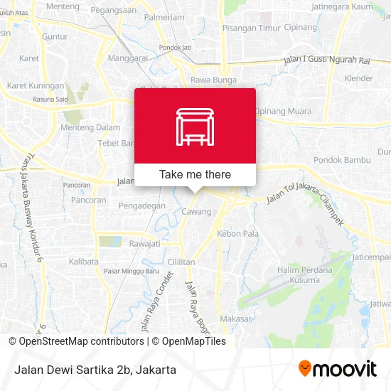 Jalan Dewi Sartika 2b map