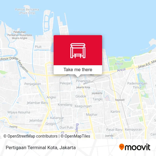 Pertigaan Terminal Kota map