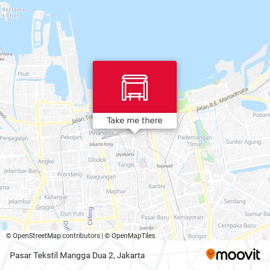 Pasar Tekstil Mangga Dua 2 map