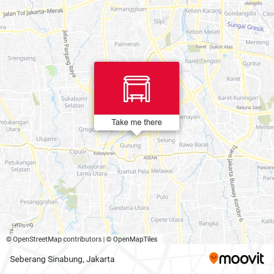 Seberang Sinabung map