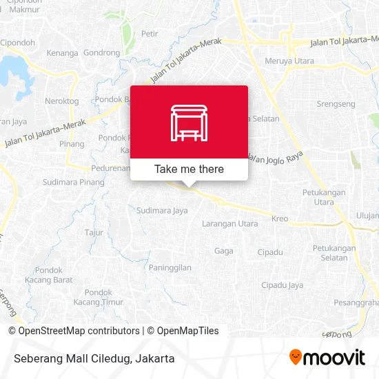Seberang Mall Ciledug map