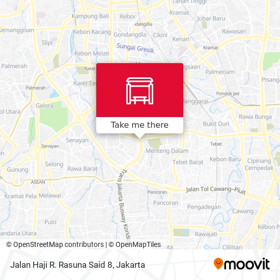 Jalan Haji R. Rasuna Said 8 map