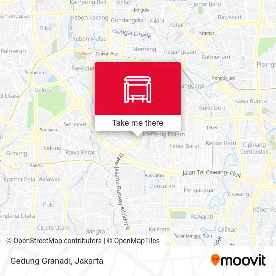 Gedung Granadi map
