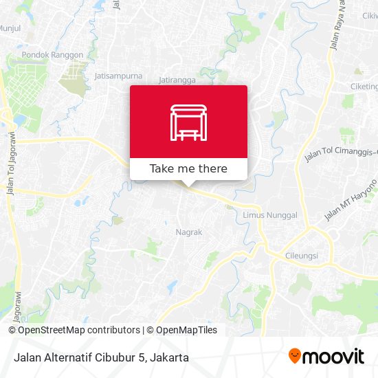 Jalan Alternatif Cibubur 5 map