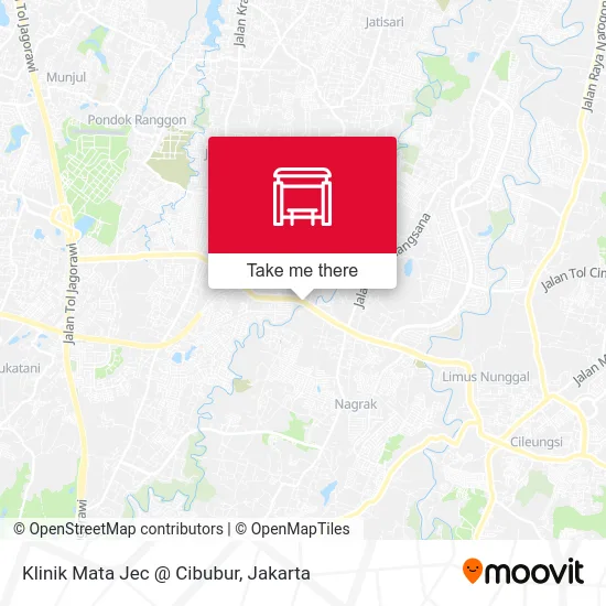 Klinik Mata Jec @ Cibubur map