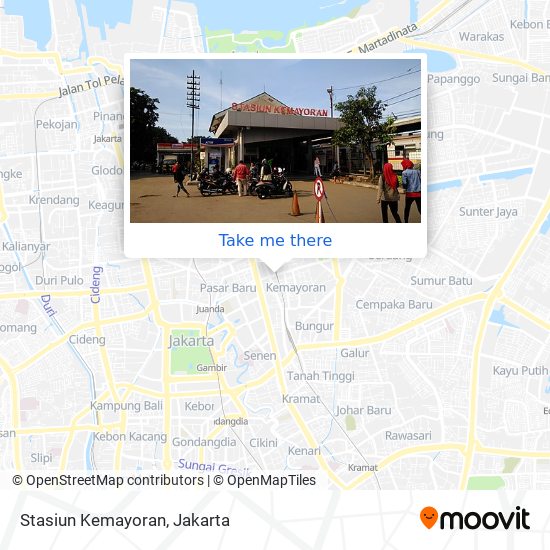 Stasiun Kemayoran map