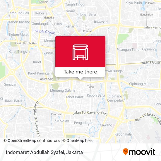 Indomaret Abdullah Syafei map