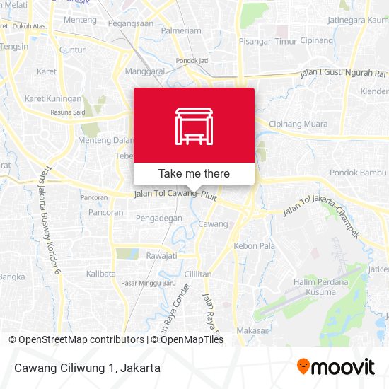 Cawang Ciliwung 1 map