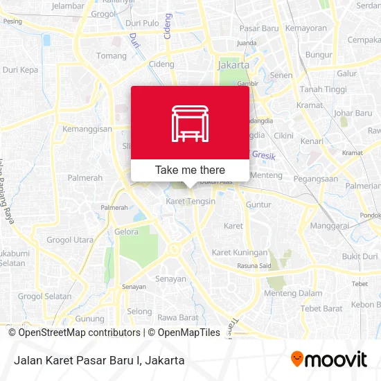 Jalan Karet Pasar Baru I map