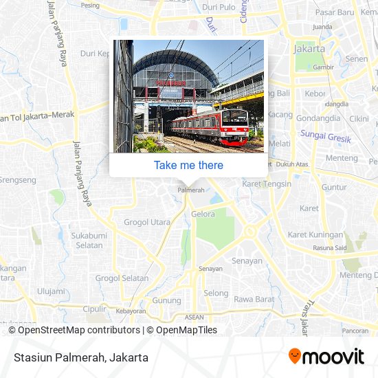 Stasiun Palmerah map