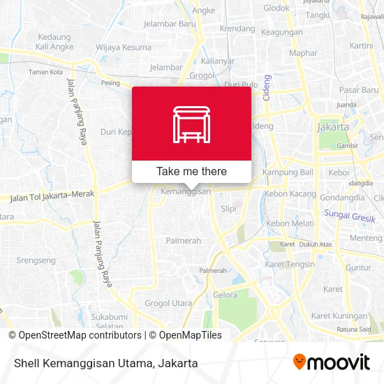 Shell Kemanggisan Utama map