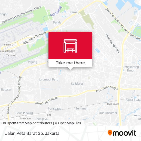 Jalan Peta Barat 3b map