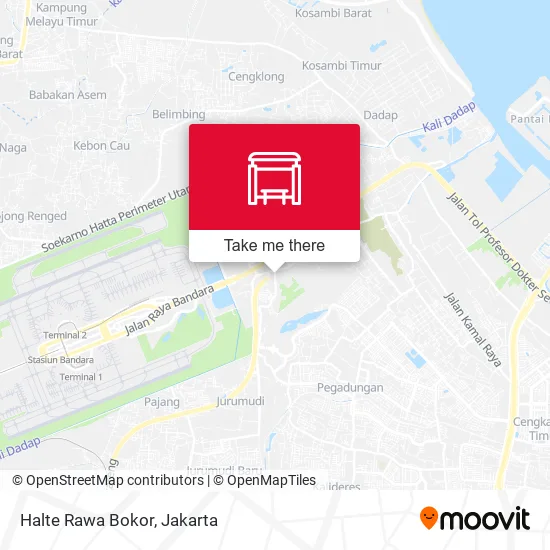 Halte Rawa Bokor map