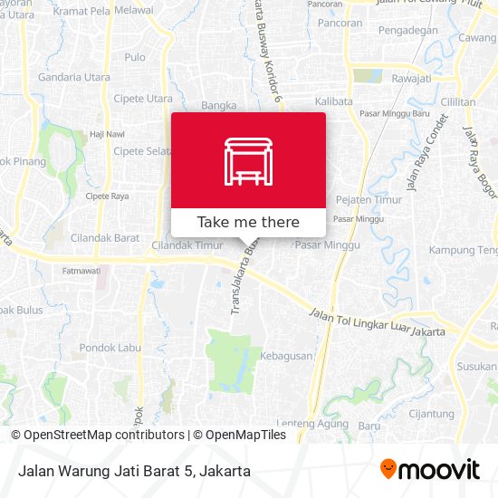 Jalan Warung Jati Barat 5 map