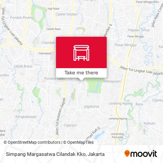 Simpang Margasatwa Cilandak Kko map