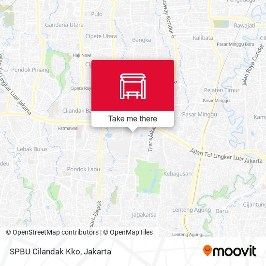 SPBU Cilandak Kko map