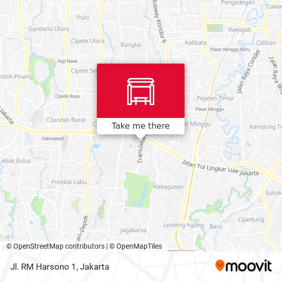 Jl. RM Harsono 1 map