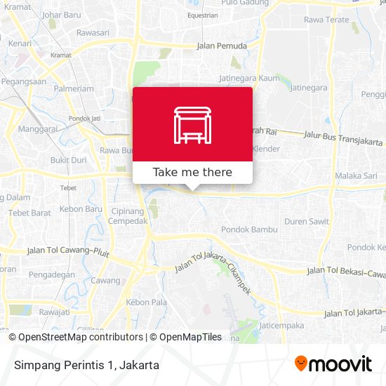 Simpang Perintis 1 map