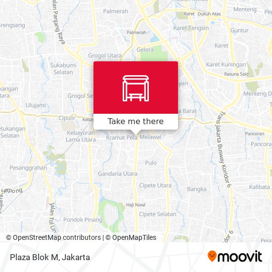 Plaza Blok M map