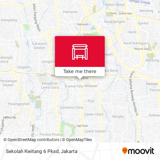 Sekolah Kwitang 6 Pksd map