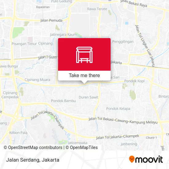 Jalan Serdang map