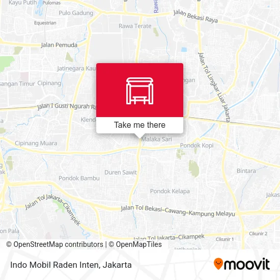 Indo Mobil Raden Inten map