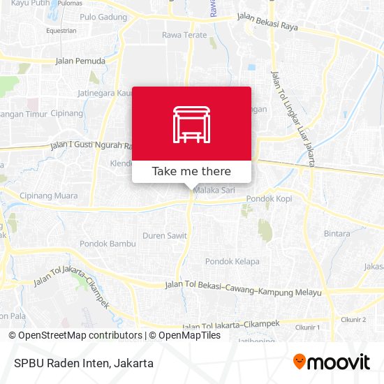 SPBU Raden Inten map