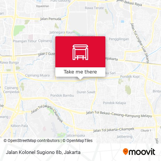Jalan Kolonel Sugiono 8b map