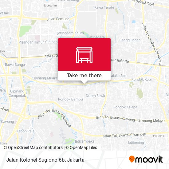 Jalan Kolonel Sugiono 6b map