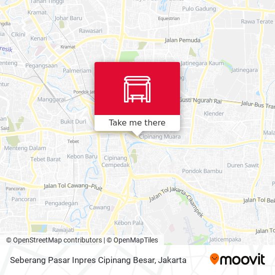 Seberang Pasar Inpres Cipinang Besar map