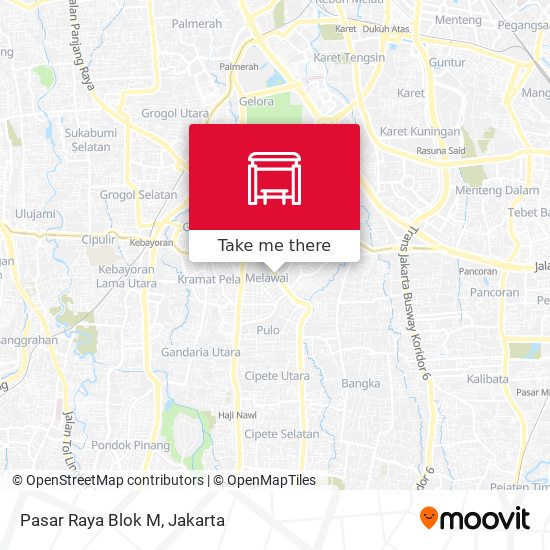 Pasar Raya Blok M map