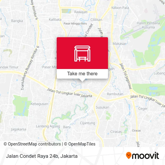 Jalan Condet Raya 24b map