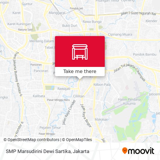SMP Marsudirini Dewi Sartika map