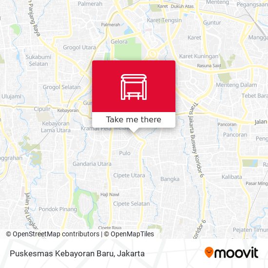 Puskesmas Kebayoran Baru map
