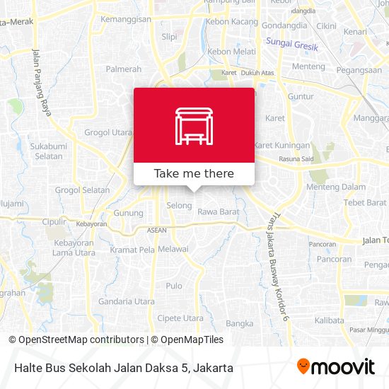 Halte Bus Sekolah Jalan Daksa 5 map