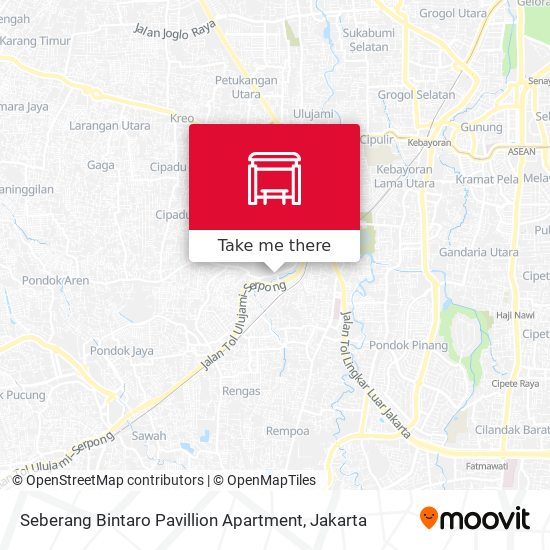 Seberang Bintaro Pavillion Apartment map