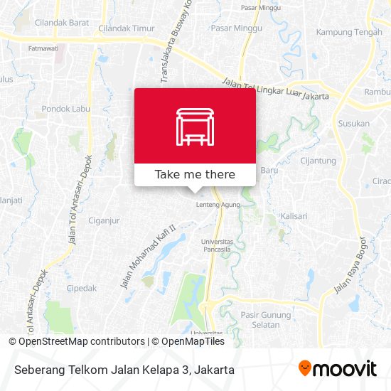 Seberang Telkom Jalan Kelapa 3 map