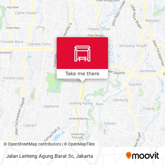 Jalan Lenteng Agung Barat 3c map
